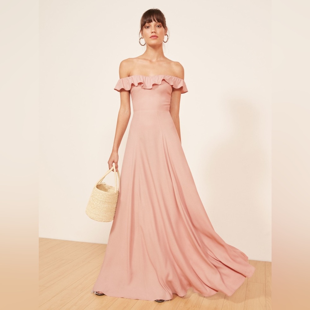 Reformation Verbena Bridesmaid Dress - Blush